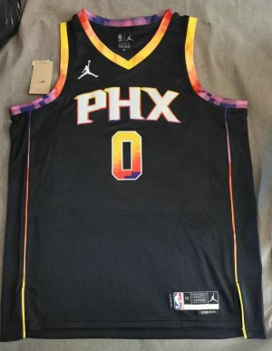 NBA 0 Craig SUNS noir 2022-23 Statement Edition Maillot imprimé